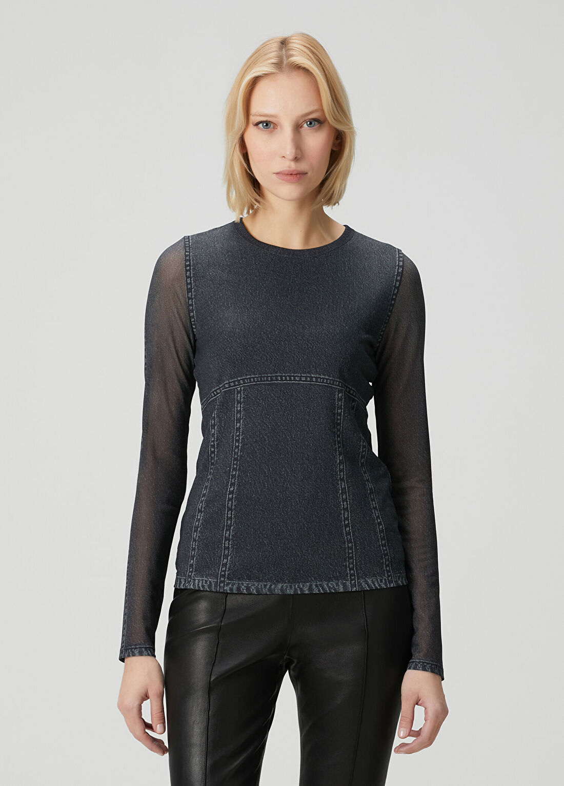 Rag&Bone Miramar Siyah Denim Bluz