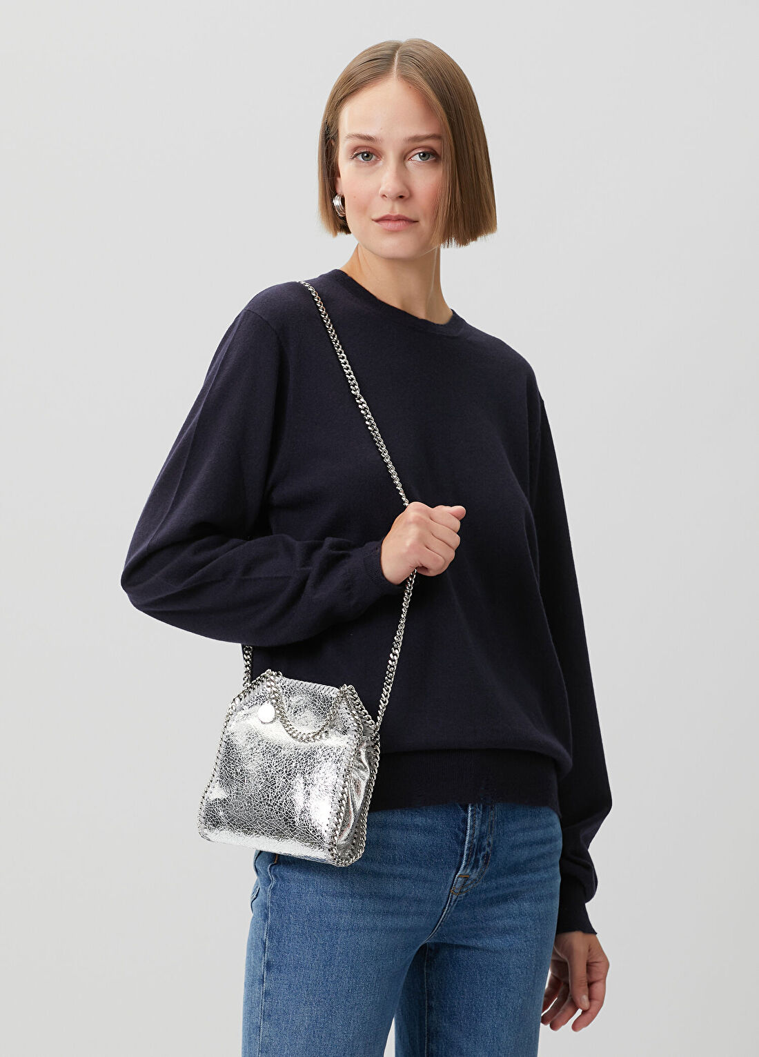Stella McCartney Falabella Tiny Silver Kadın Çanta görsel 2