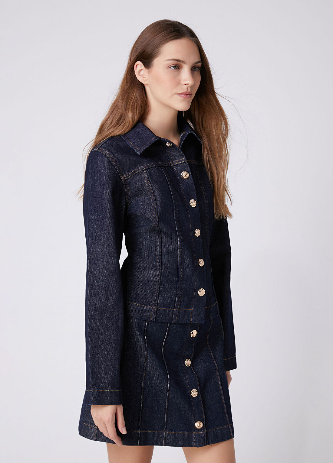 Beymen Club Indigo Denim Ceket görsel 4
