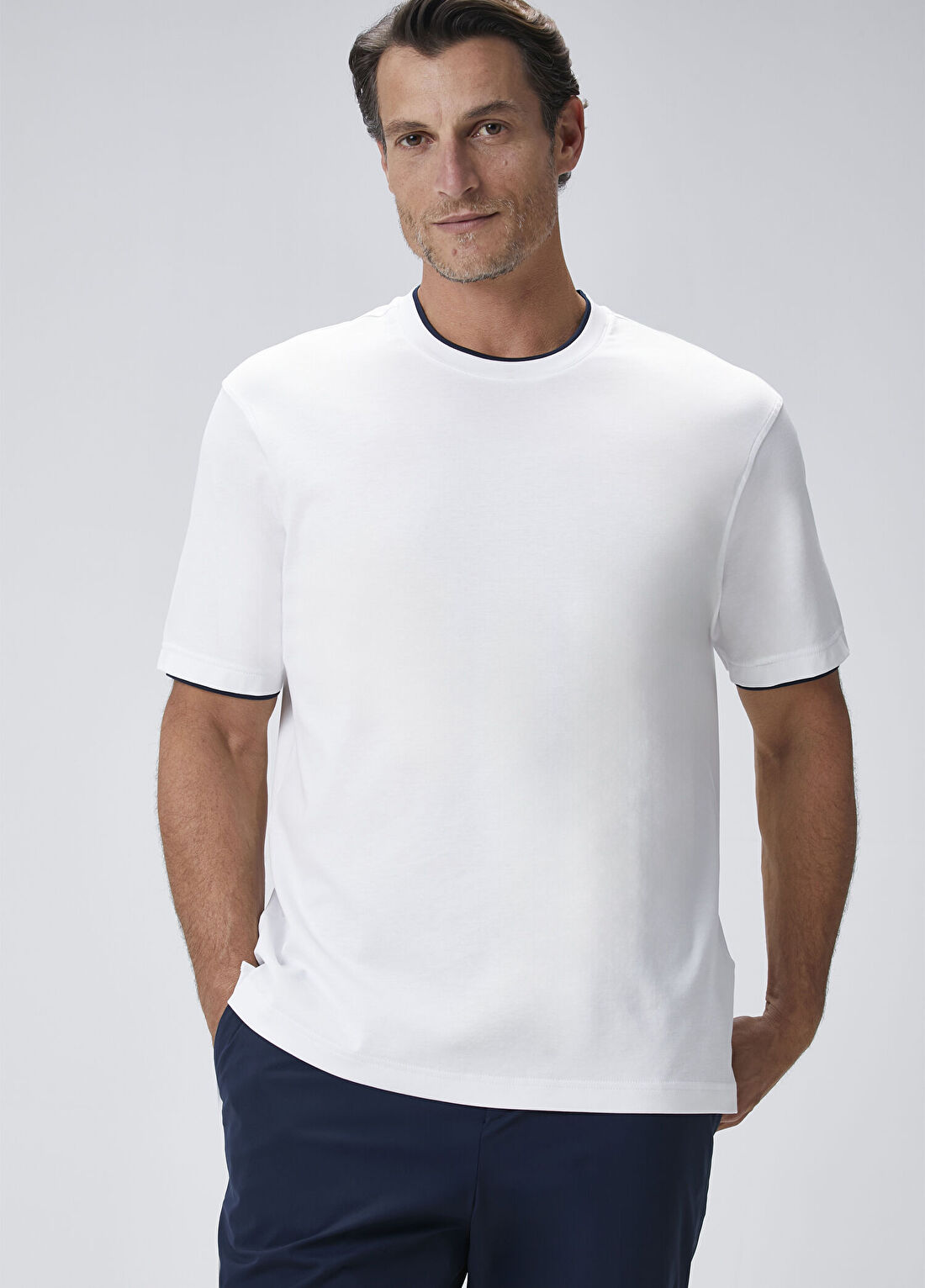Beymen Collection Beyaz Biye Detaylı T-shirt