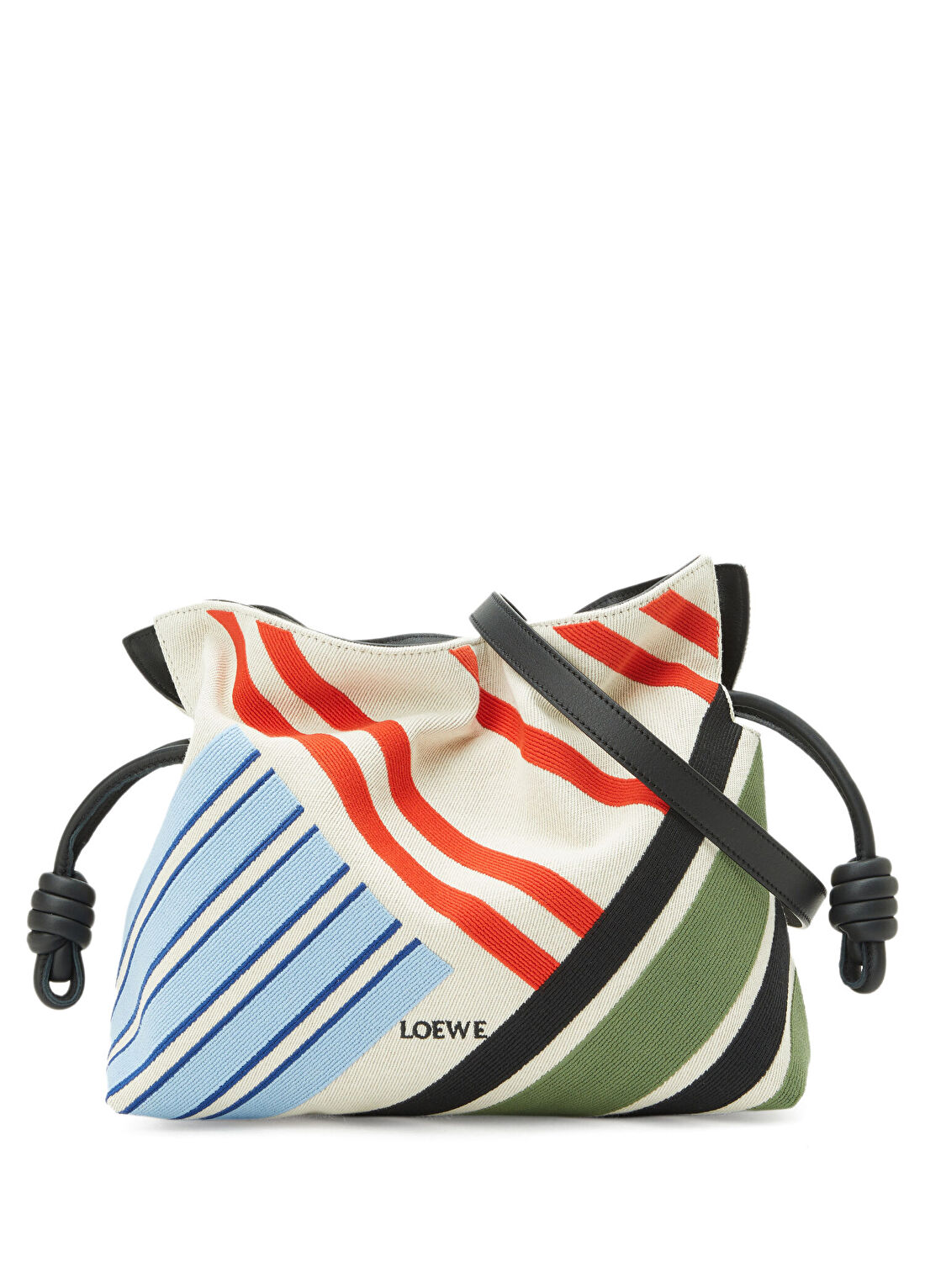 Loewe Flamenco Medium Çizgili Kadın Çanta