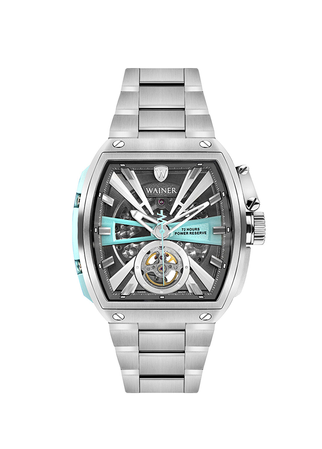 Wainer WA.25150-G Gümüş Çelik Erkek Kol Saati