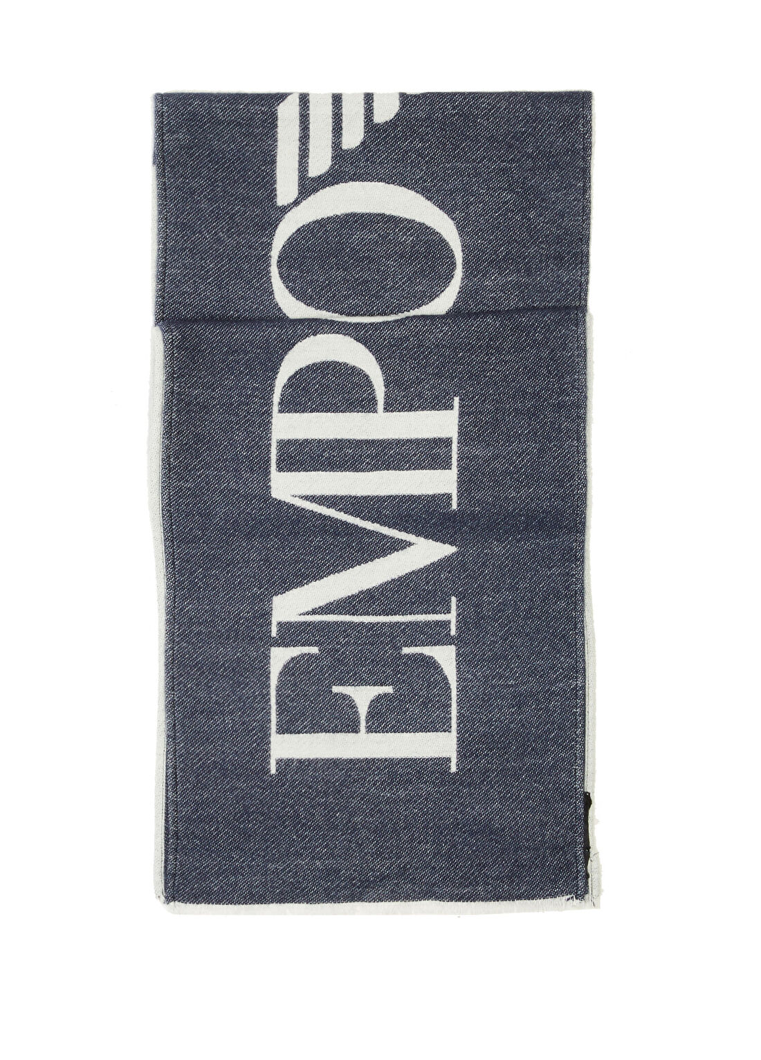 Emporio Armani Lacivert Beyaz Erkek Atkı