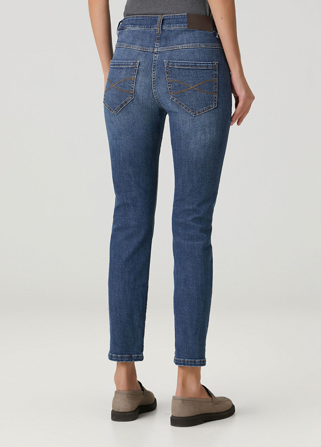 Brunello Cucinelli Mavi Jean Pantolon görsel 4