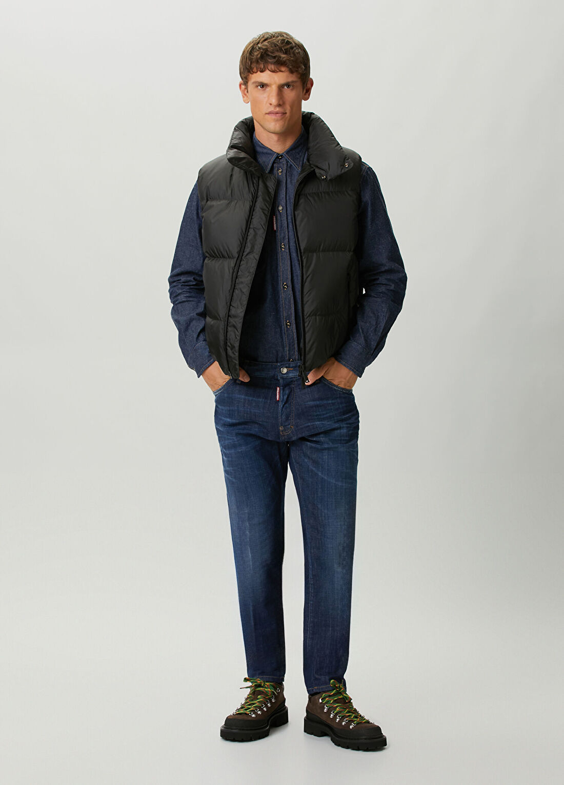 Dsquared2 Siyah Puff Yelek görsel 2