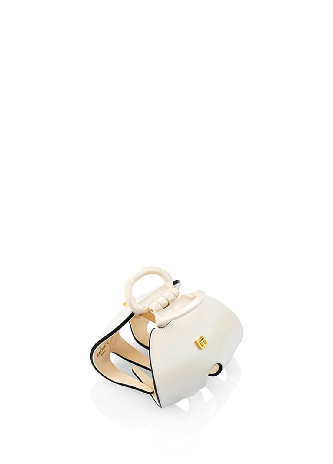 Balmain Cellulose Acetate Pince A Cheveux Imperiale Beyaz Kadın Toka