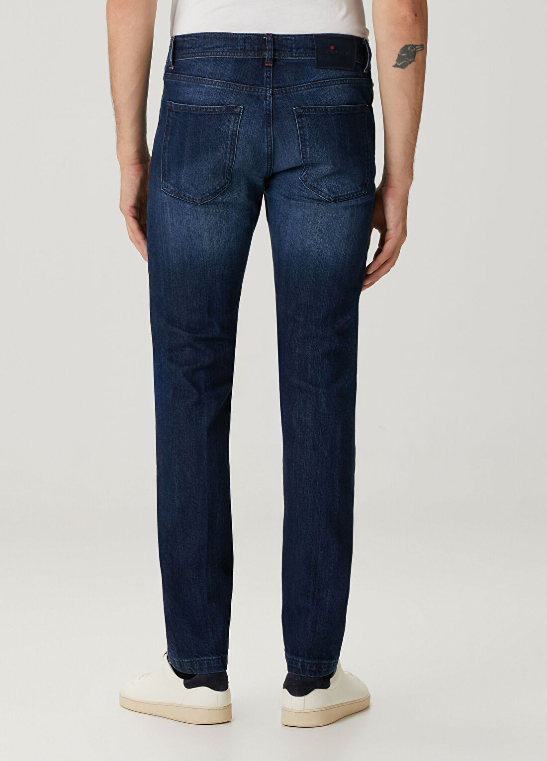 Kiton Koyu Mavi Jean Pantolon görsel 3