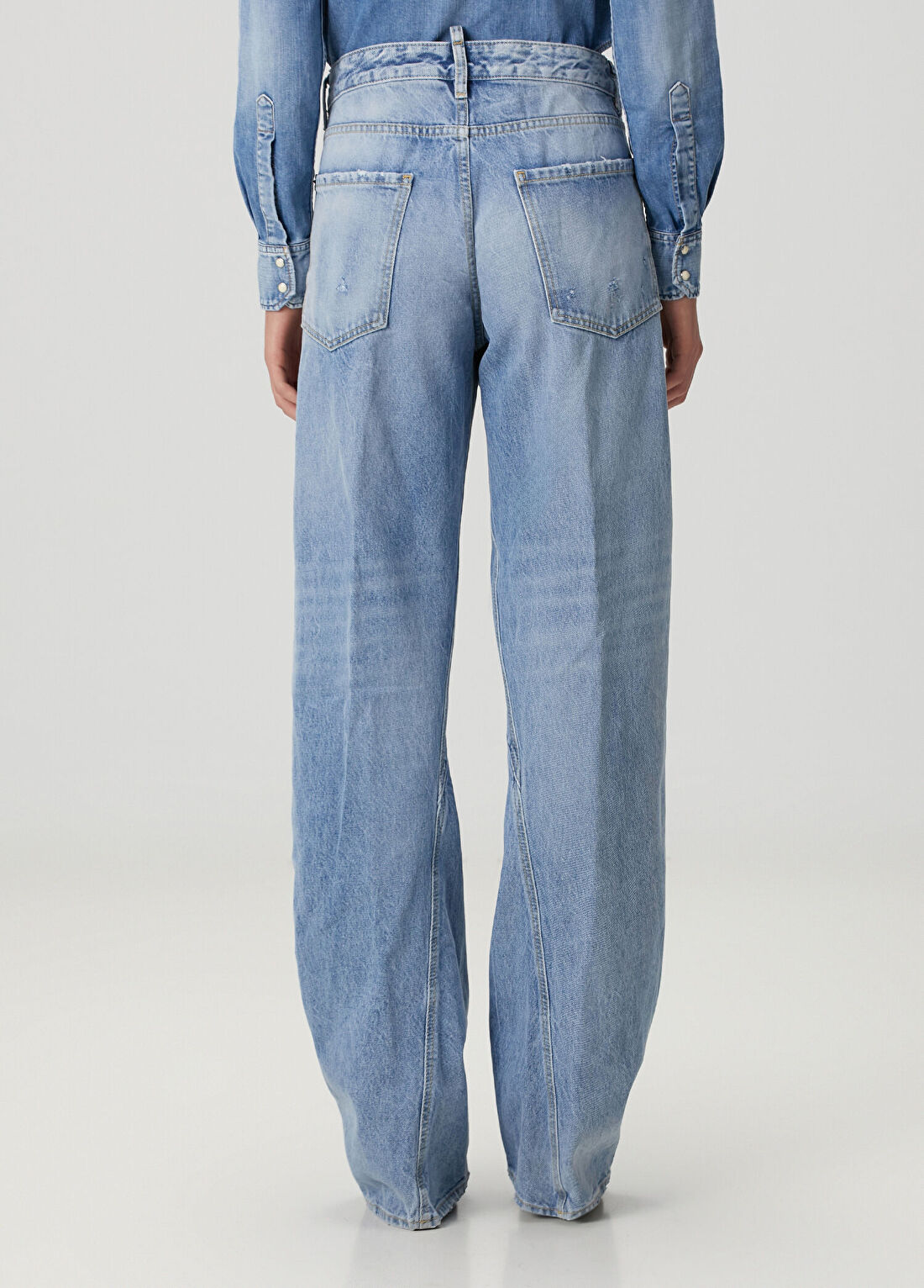 Dsquared2 Twisted Mavi Jean Pantolon görsel 4