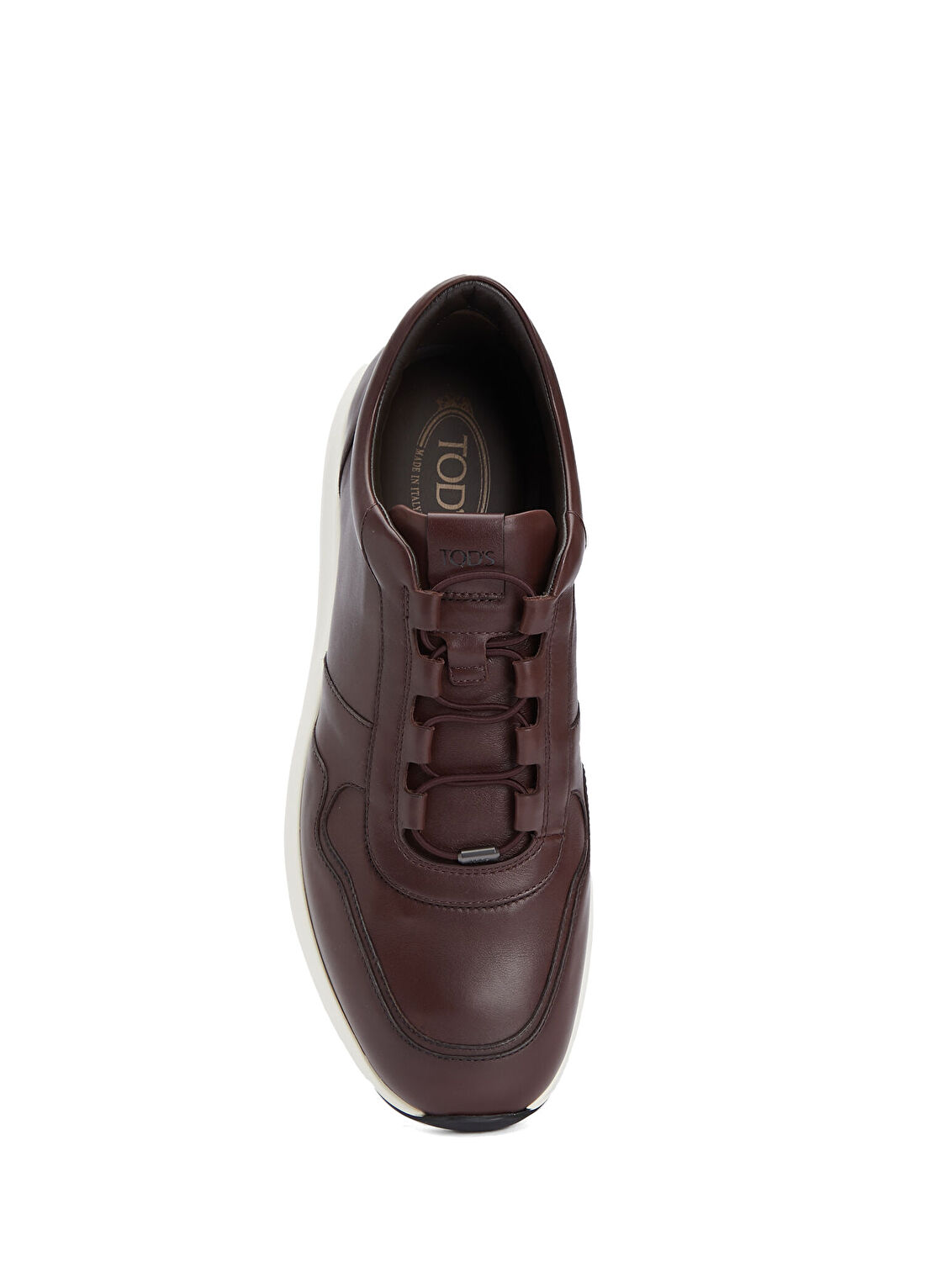 Tod's Red Dot Bordo Erkek Deri Sneaker görsel 4