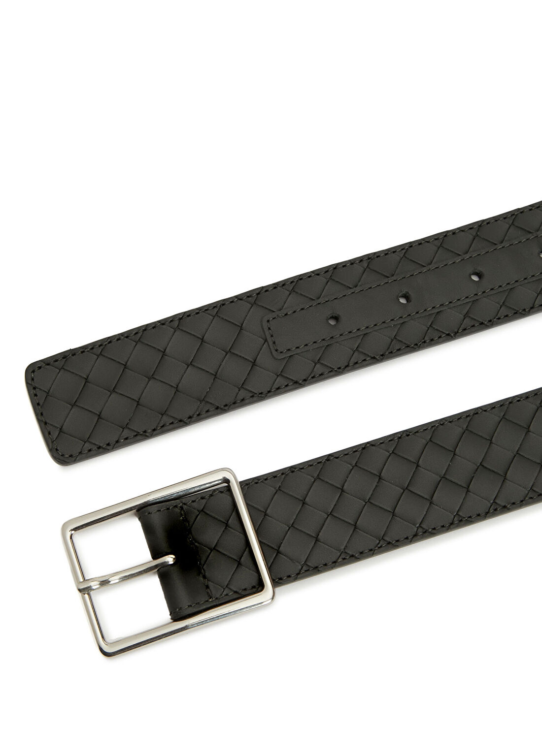 Bottega Veneta Koyu Yeşil Erkek Deri Kemer görsel 2