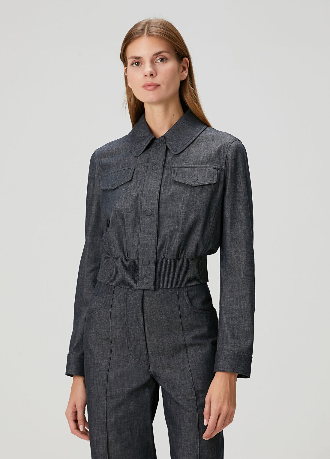 Fendi Mavi Bomber Ceket