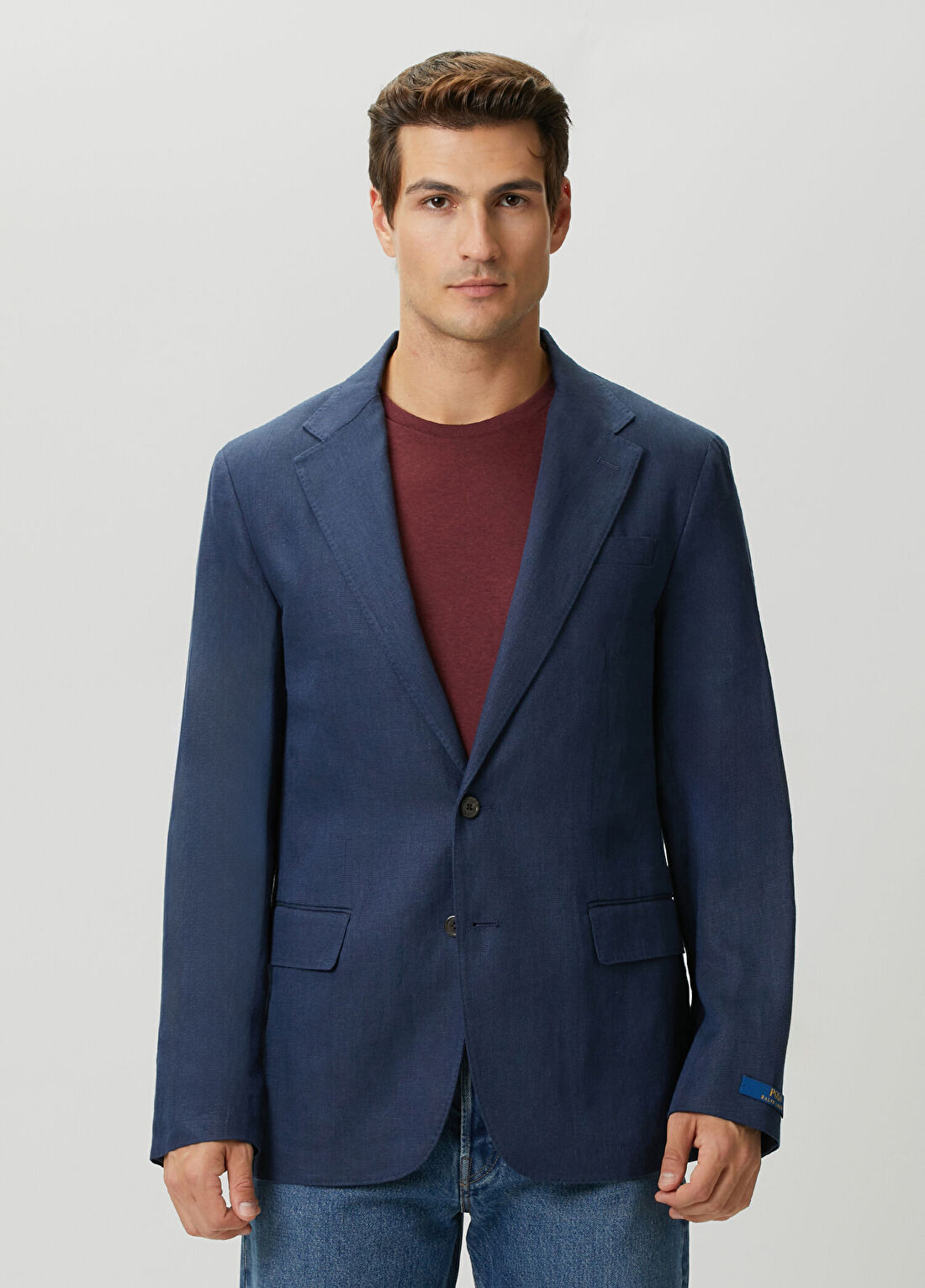 Polo Ralph Lauren Modern Fit Lacivert Keten Ceket