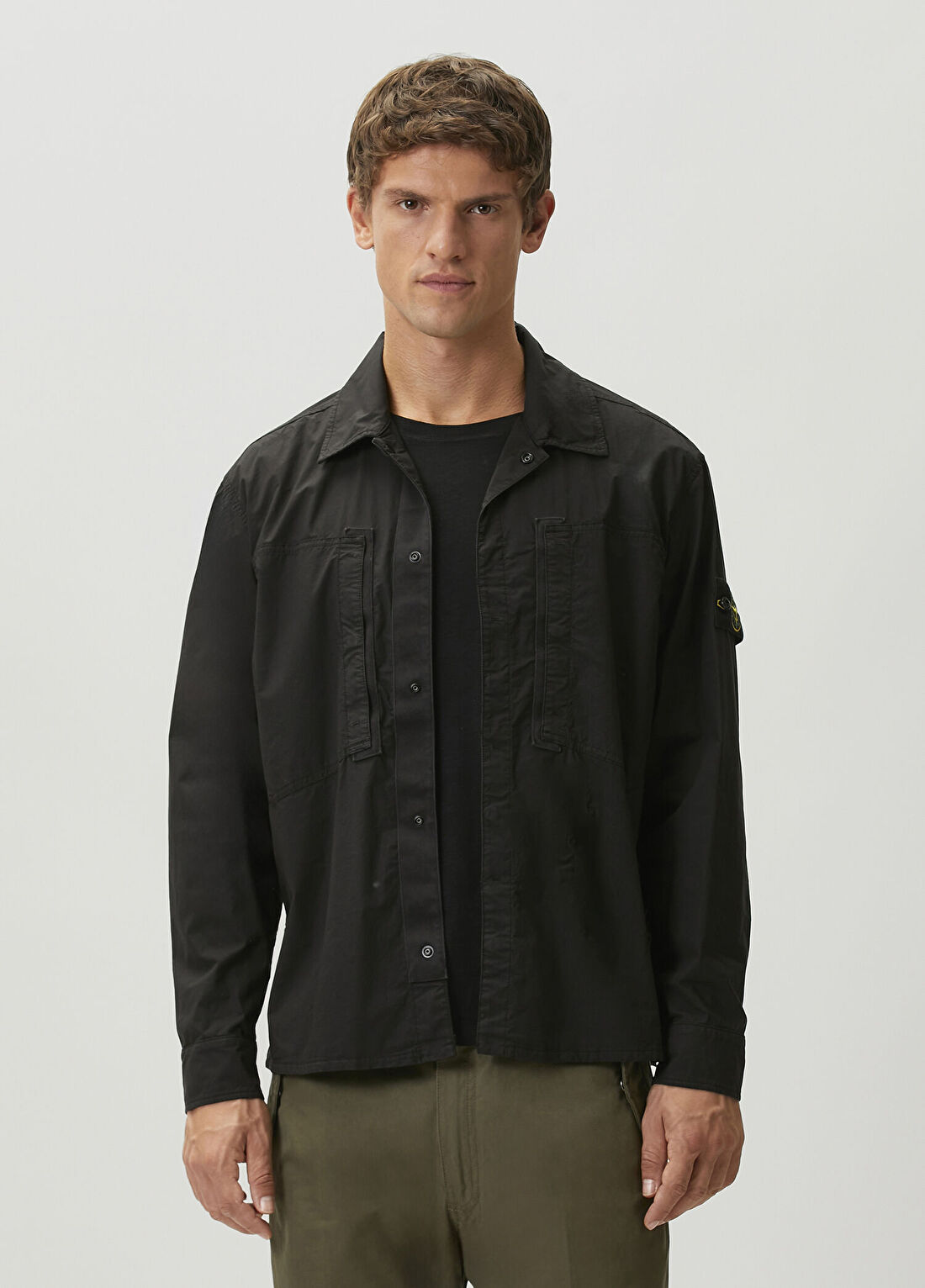 Stone Island Siyah Dış Gömlek