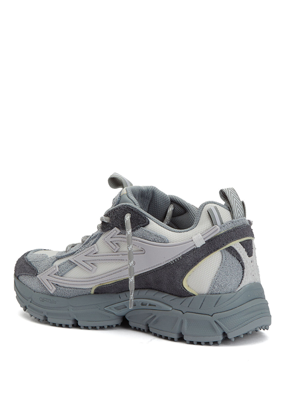 Off-White Be Right Back Gri Erkek Süet Sneaker görsel 3