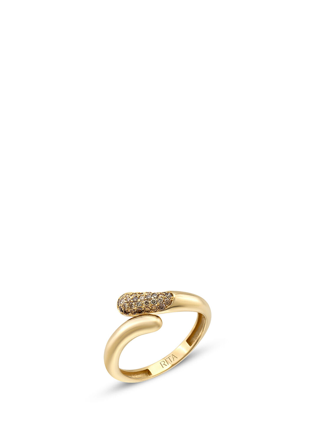 Rita Fine Jewelry Serpent Pırlantalı Kadın Altın Yüzük