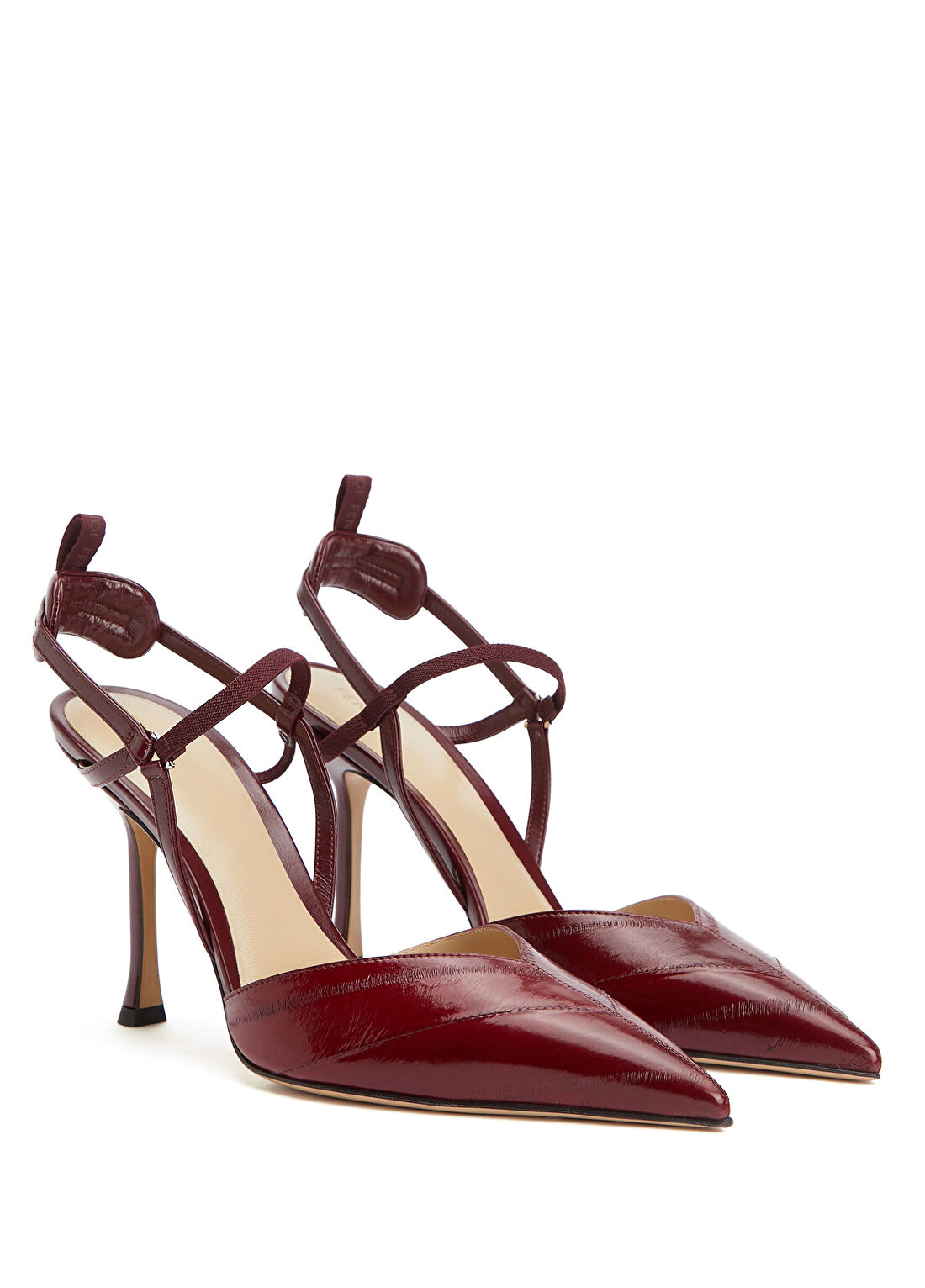 Fendi Very Colibrì Bordo Deri Topuklu Ayakkabı görsel 2