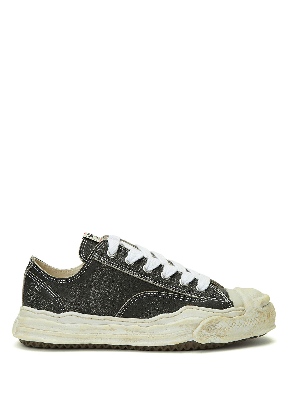 Maison Mihara Yasuhiro Hank Siyah Erkek Deri Sneaker