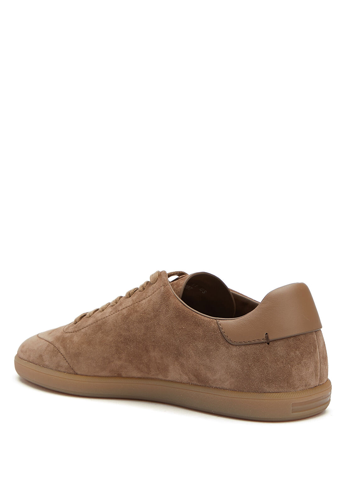Zegna 232 Koyu Bej Erkek Süet Sneaker görsel 3