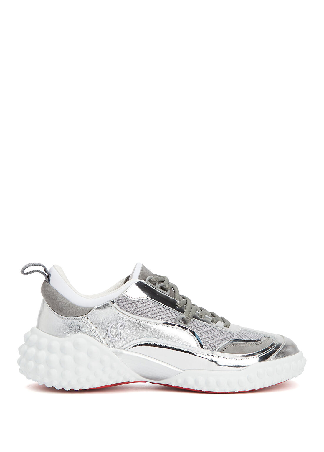 Christian Louboutin Mara Silver Kadın Deri Sneaker