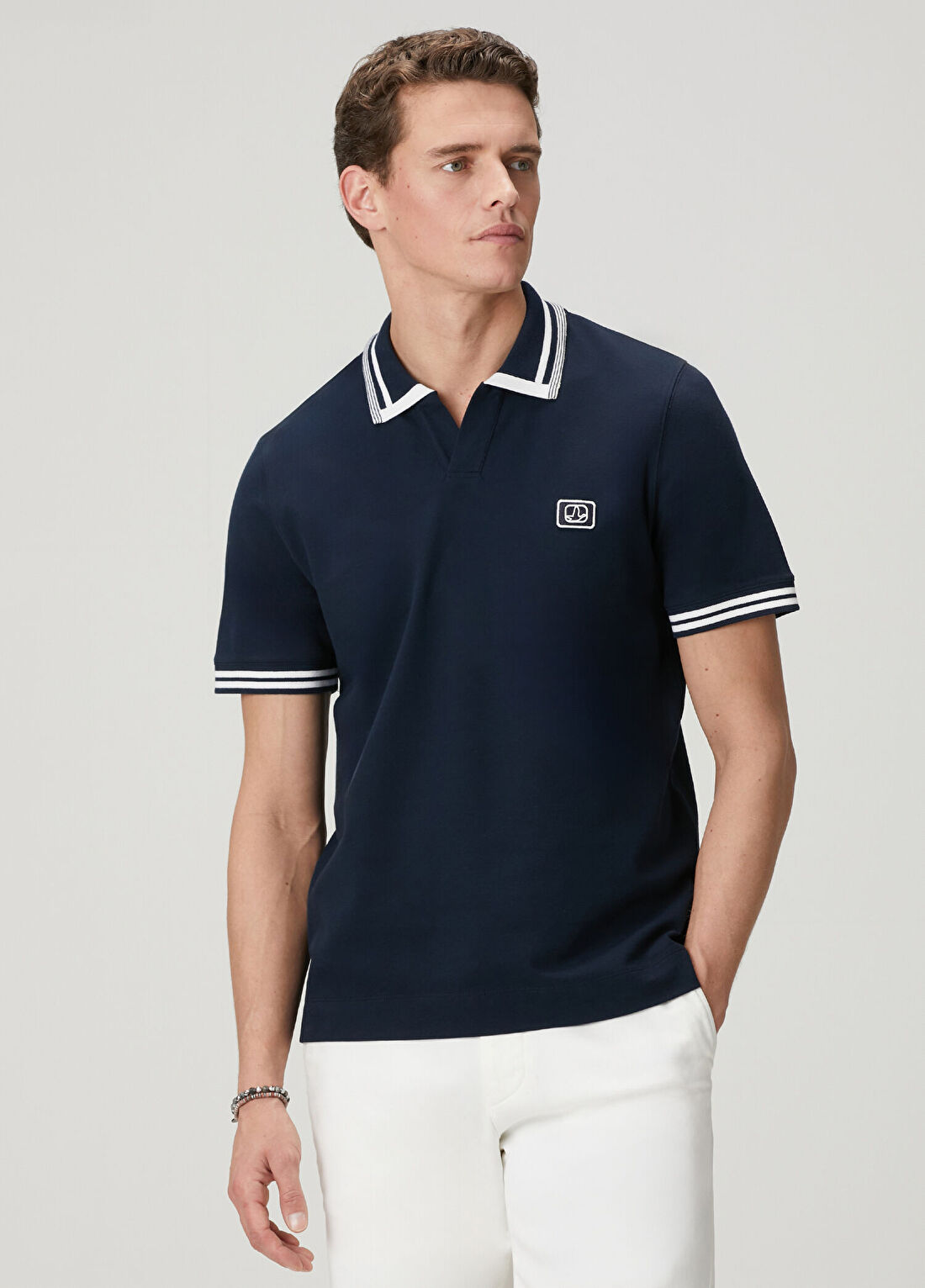 Beymen Club Lacivert Comfort Fit Pike Polo T-shirt