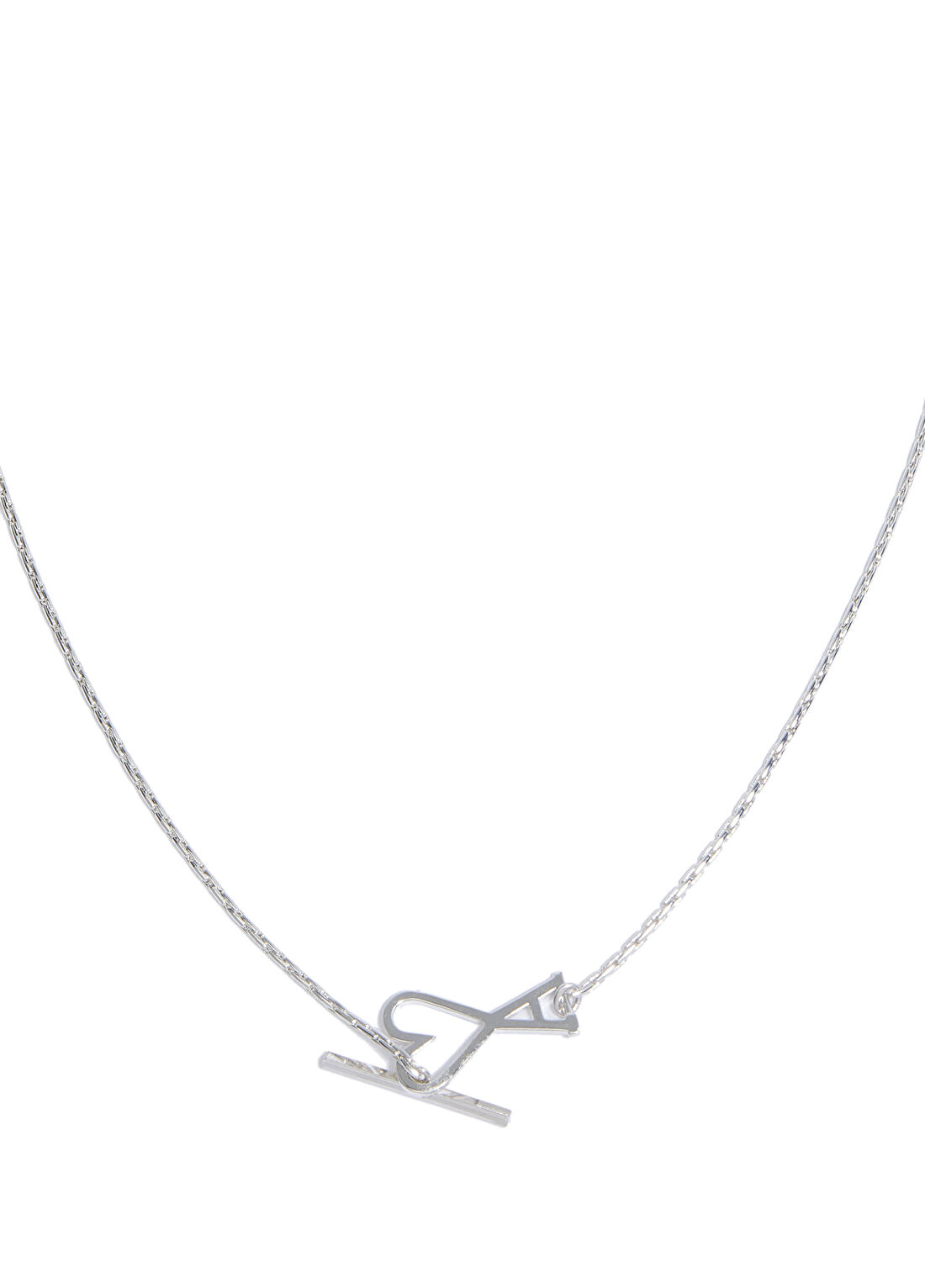 Ami Paris Silver Logo Formlu Erkek Kolye