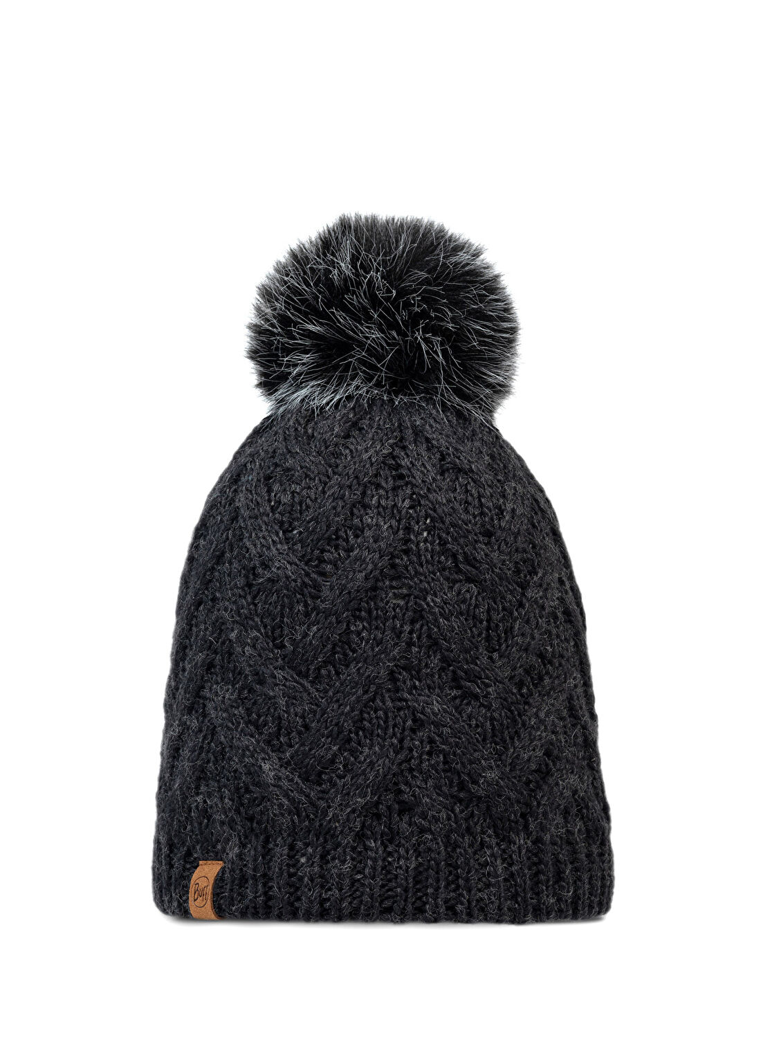 Buff Knitted & Fleece Band Caryn Graphite Akrilik Unisex Bere