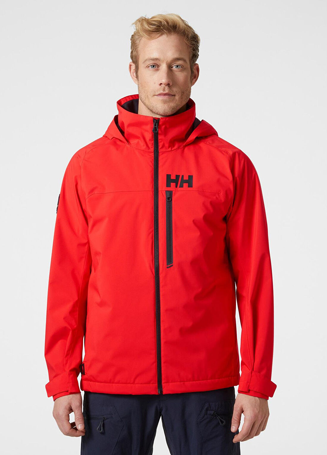 Helly Hansen Hp Racing Lifaloft Kapüşonlu Kırmızı Erkek Mont