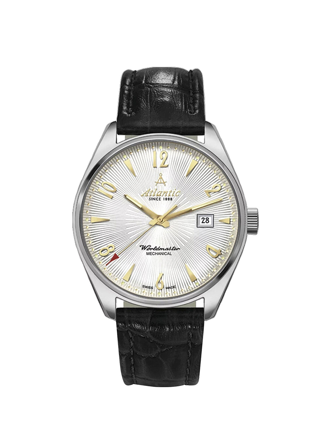 Atlantic 51651.41.25G Siyah Deri Erkek Kol Saati