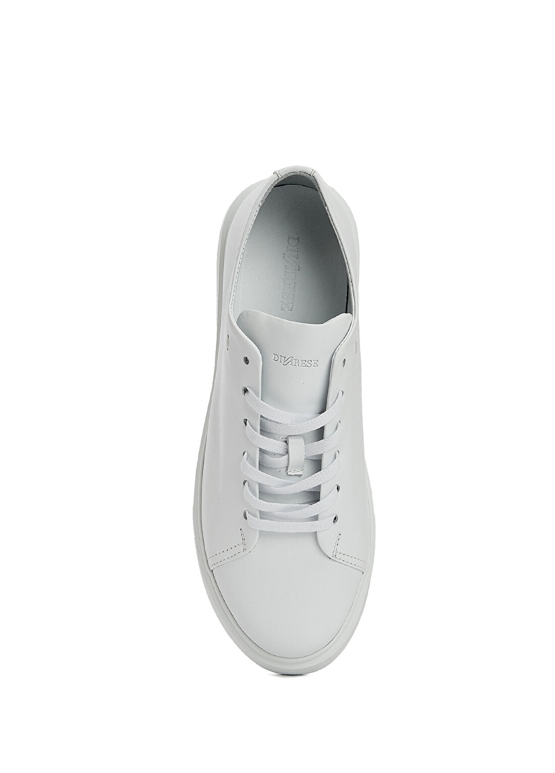 Divarese Beyaz Kadın Deri Sneaker görsel 4