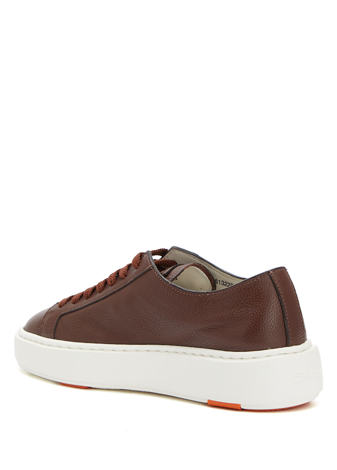 Santoni Clean Icon Koyu Kahverengi Kadın Deri Sneaker görsel 3