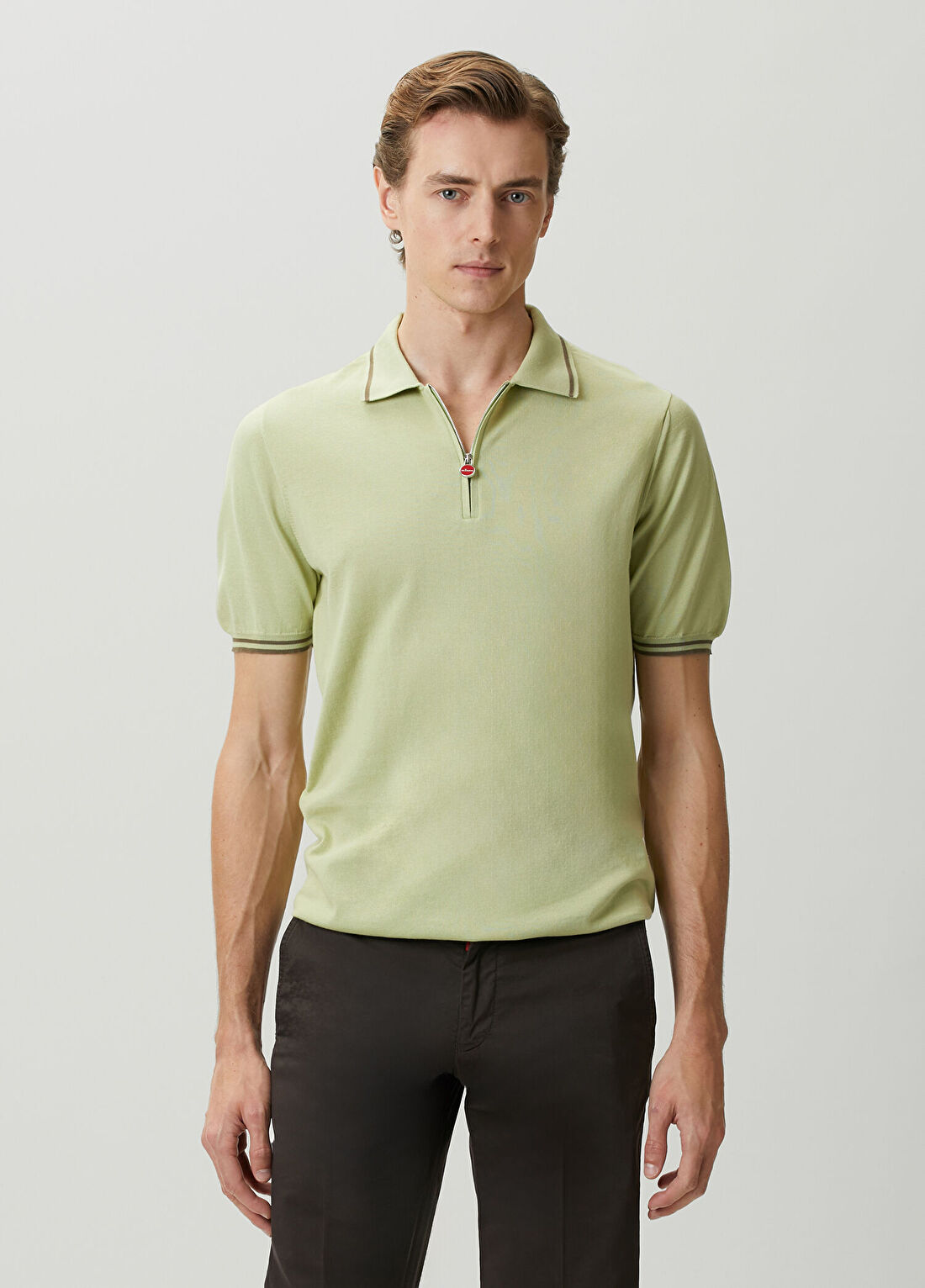 Kiton Yeşil Polo Yaka T-shirt