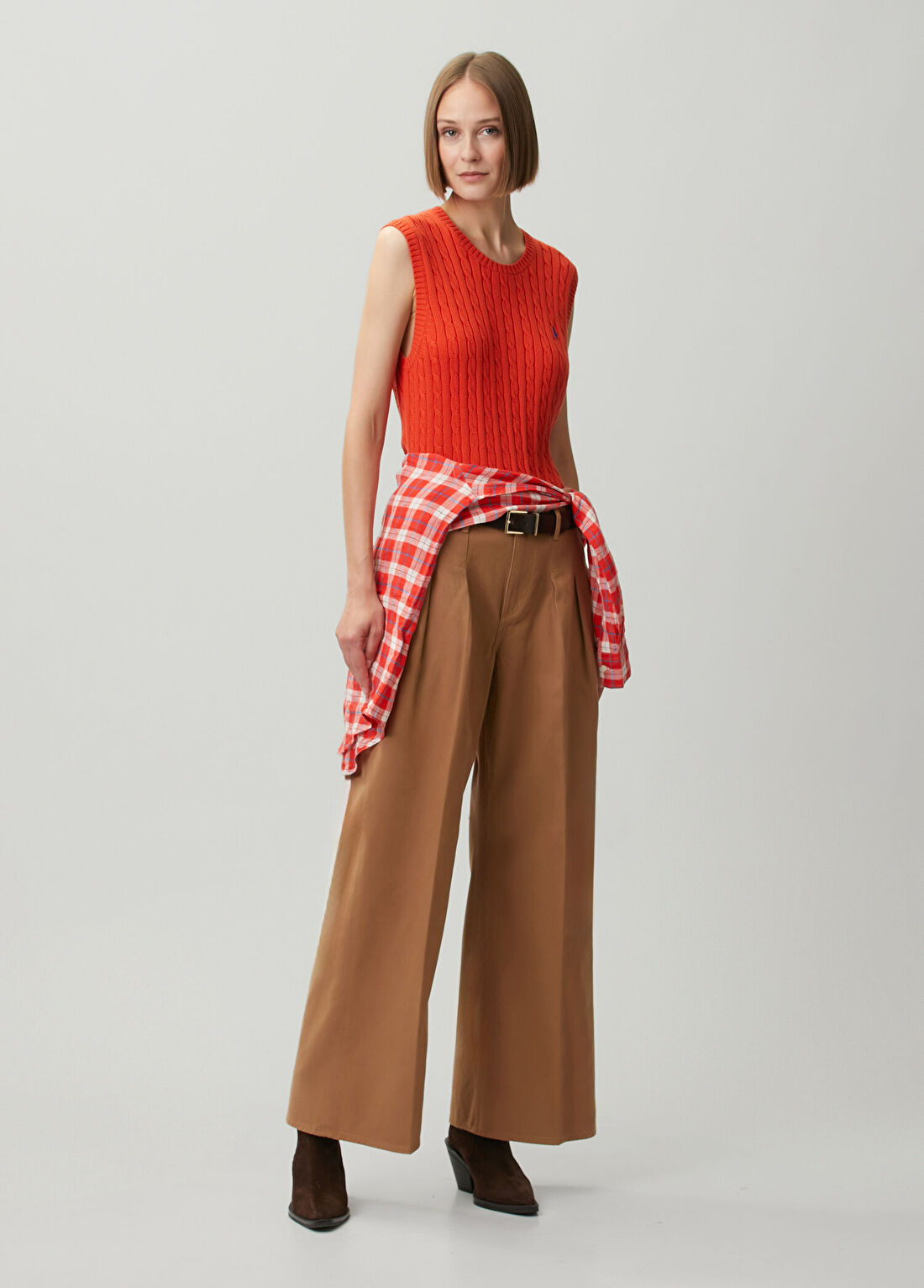 Polo Ralph Lauren Camel Pile Detaylı Pantolon