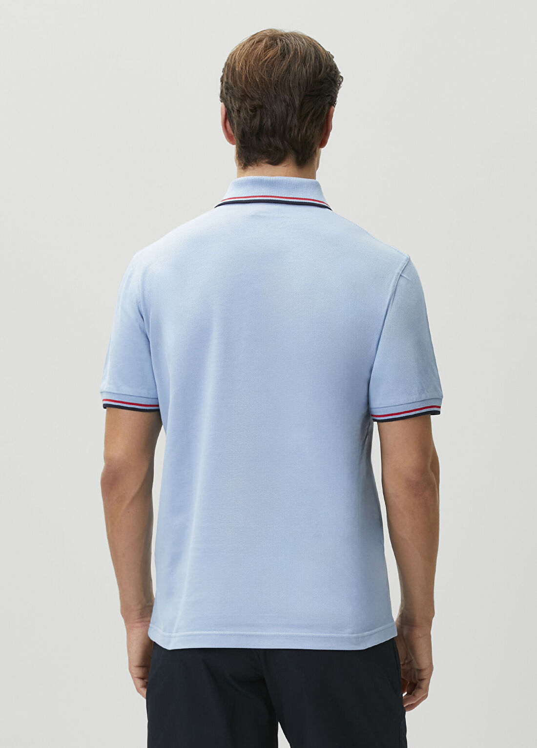Fred Perry Twin Tipped Mavi Polo Yaka T-shirt görsel 4