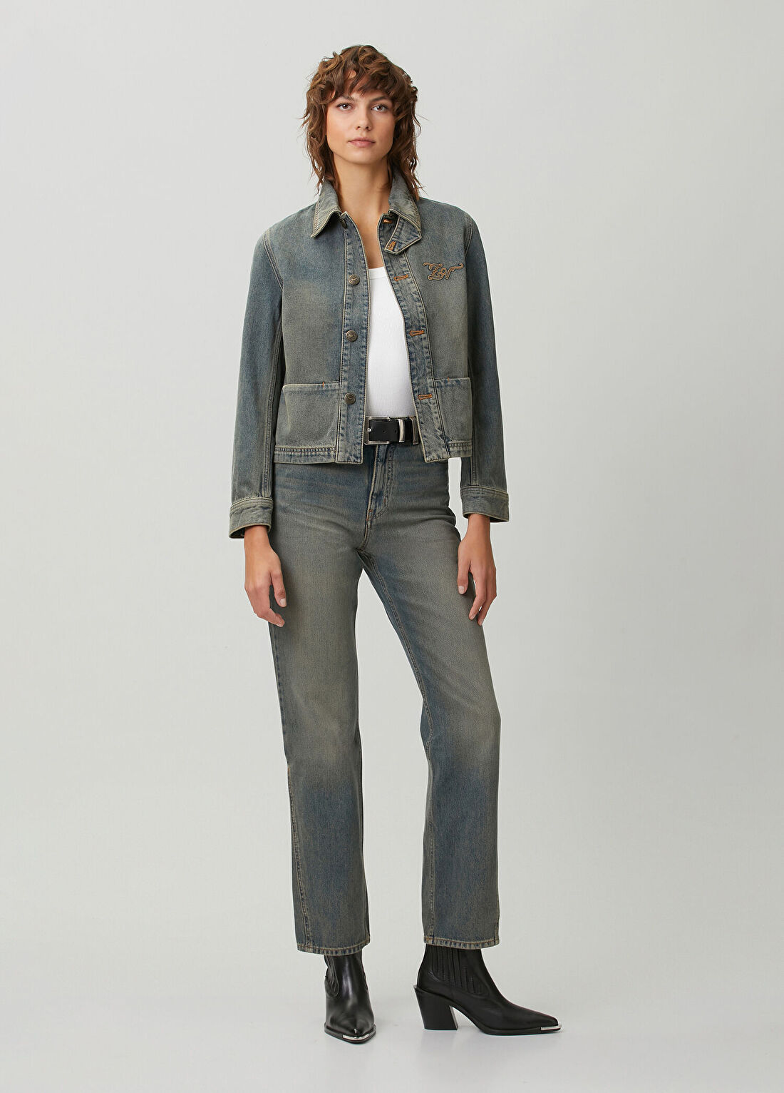 Zadig&Voltaire Lessa Mavi Denim Ceket görsel 2