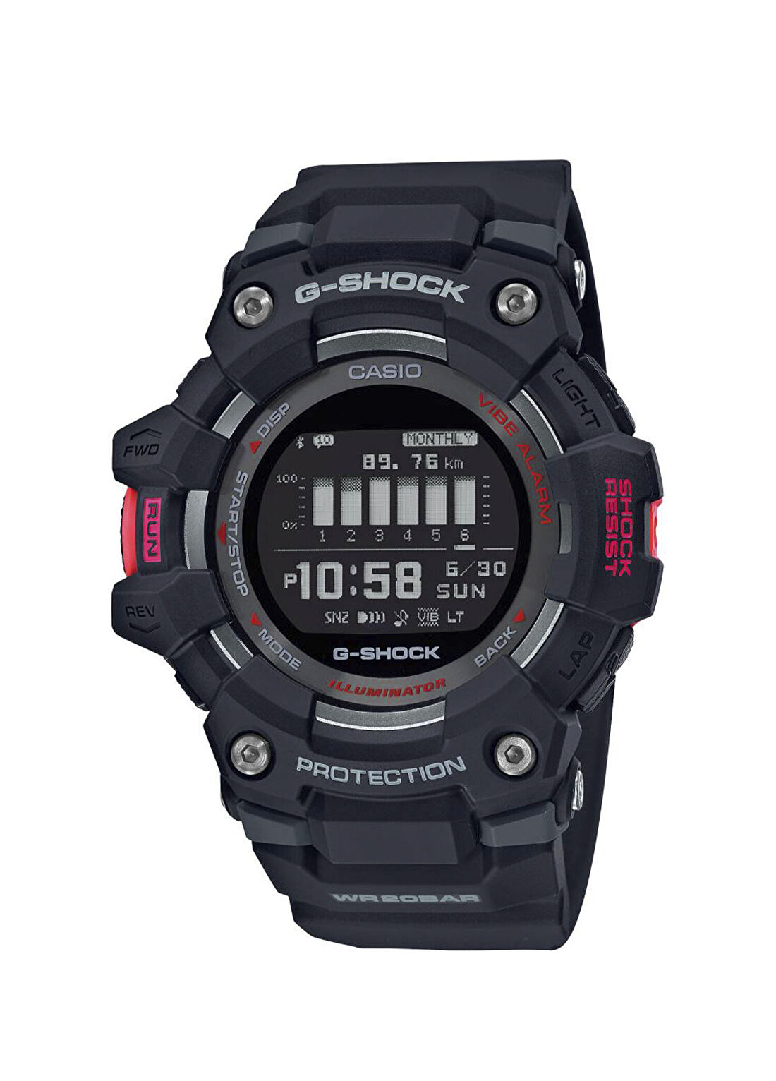 Casio G-Shock GBD-100-1DR Silikon Erkek Kol Saati