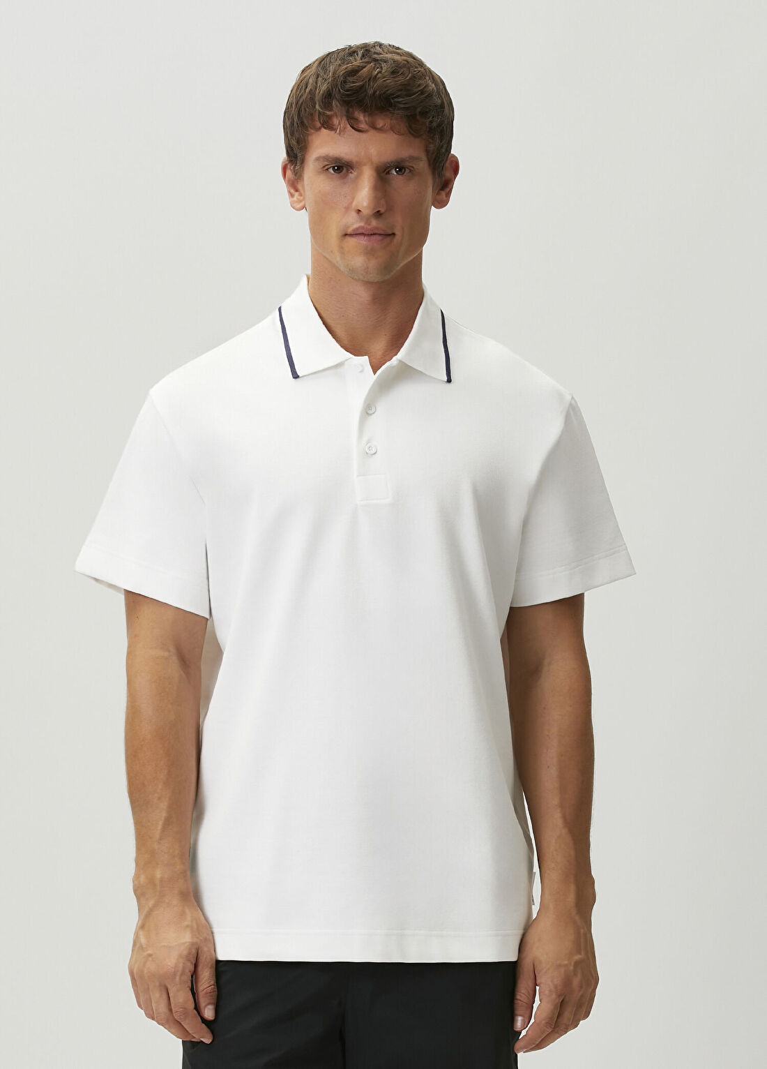 On Courtside Beyaz Polo Yaka T-shirt