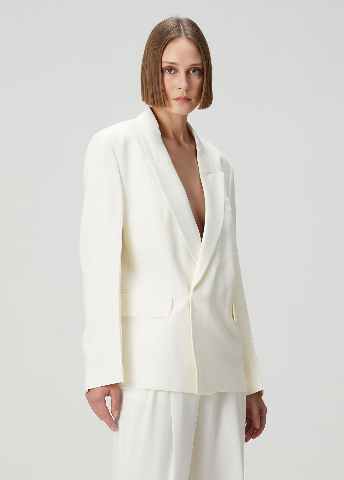 Victoria Beckham Fildişi Blazer görsel 3
