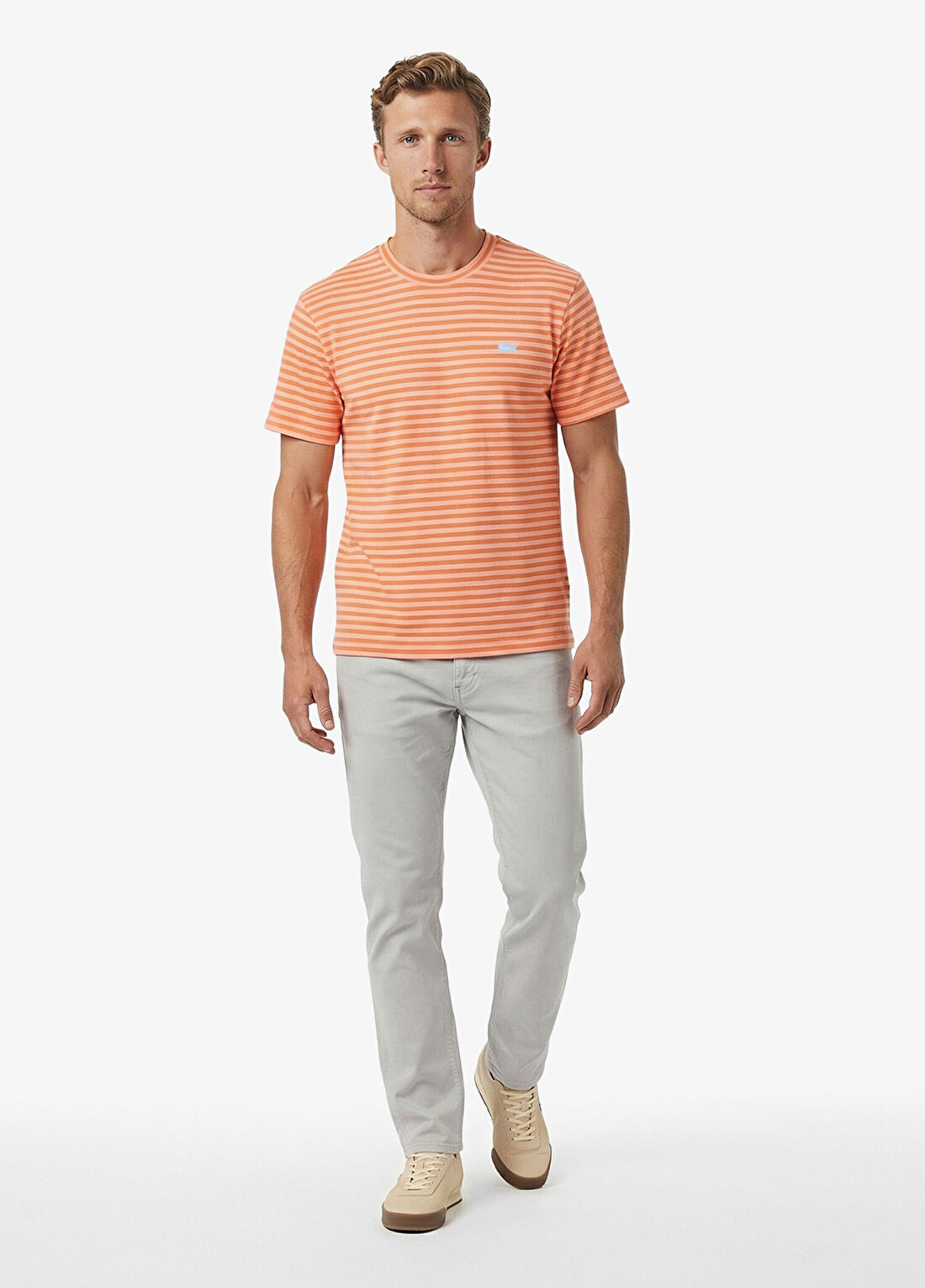 Lacoste Gri Slim Fit Erkek Jean Pantolon