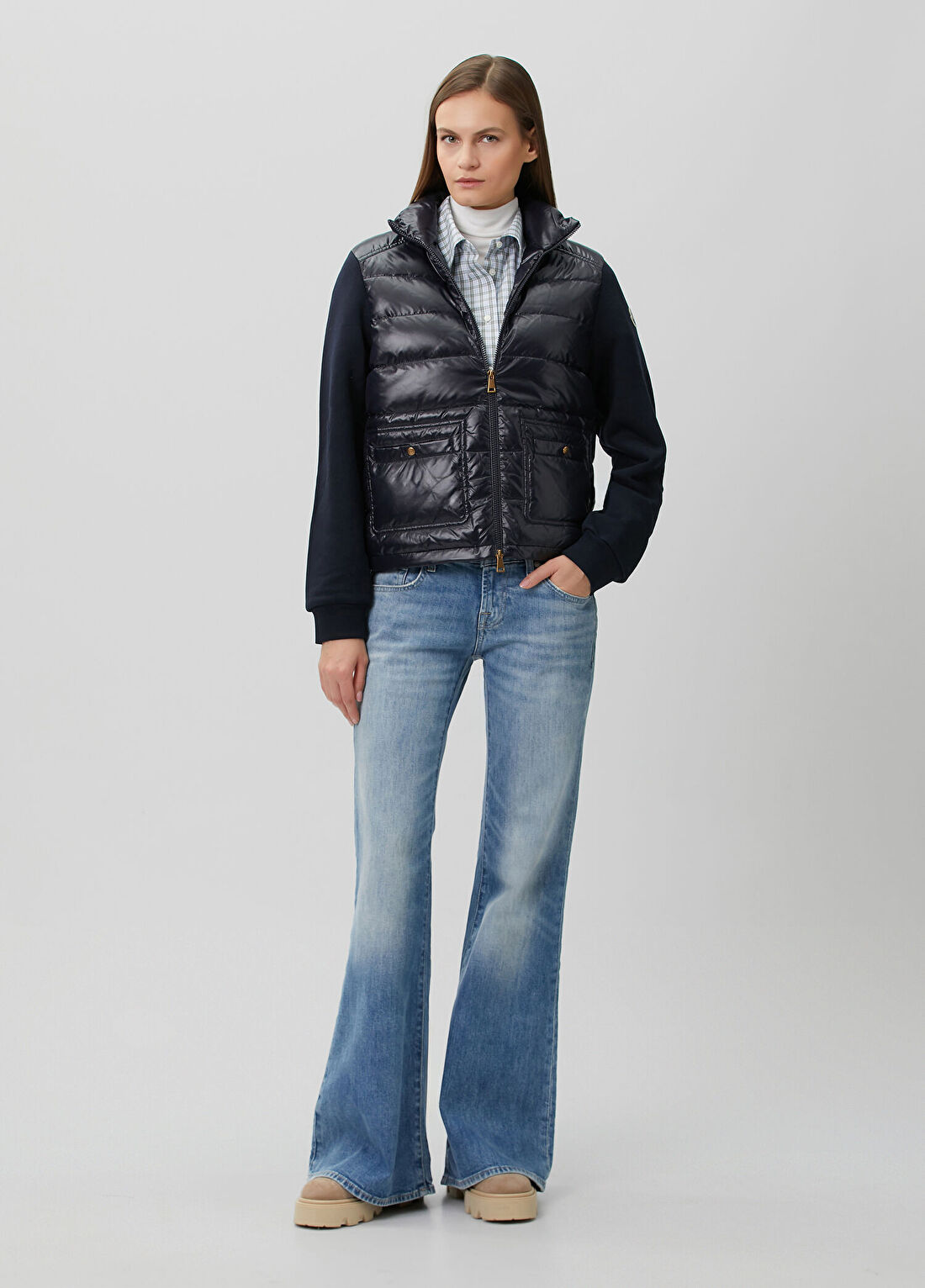 Moncler Lacivert Puffer Ceket görsel 2