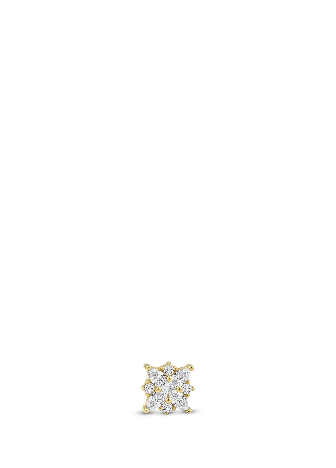 Bendis Design Lotus 14 Ayar Altın Kadın Piercing Küpe