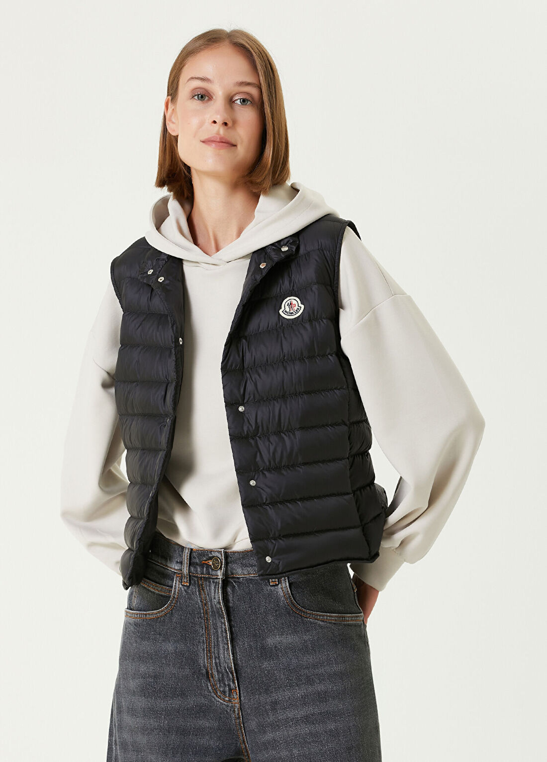 Moncler Liane Siyah Puff Yelek