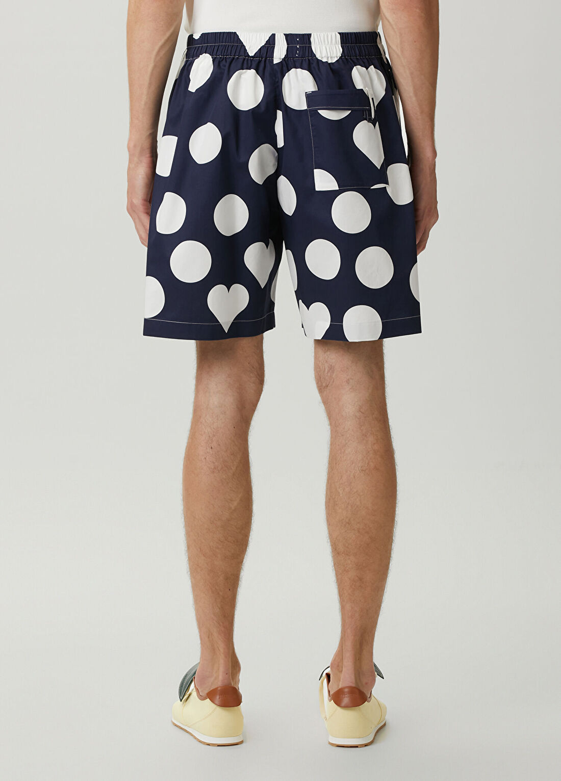 Jacquemus Lacivert Puantiye Desenli Bermuda görsel 3