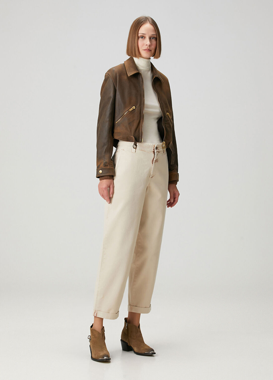 Golden Goose Bej Jean Pantolon