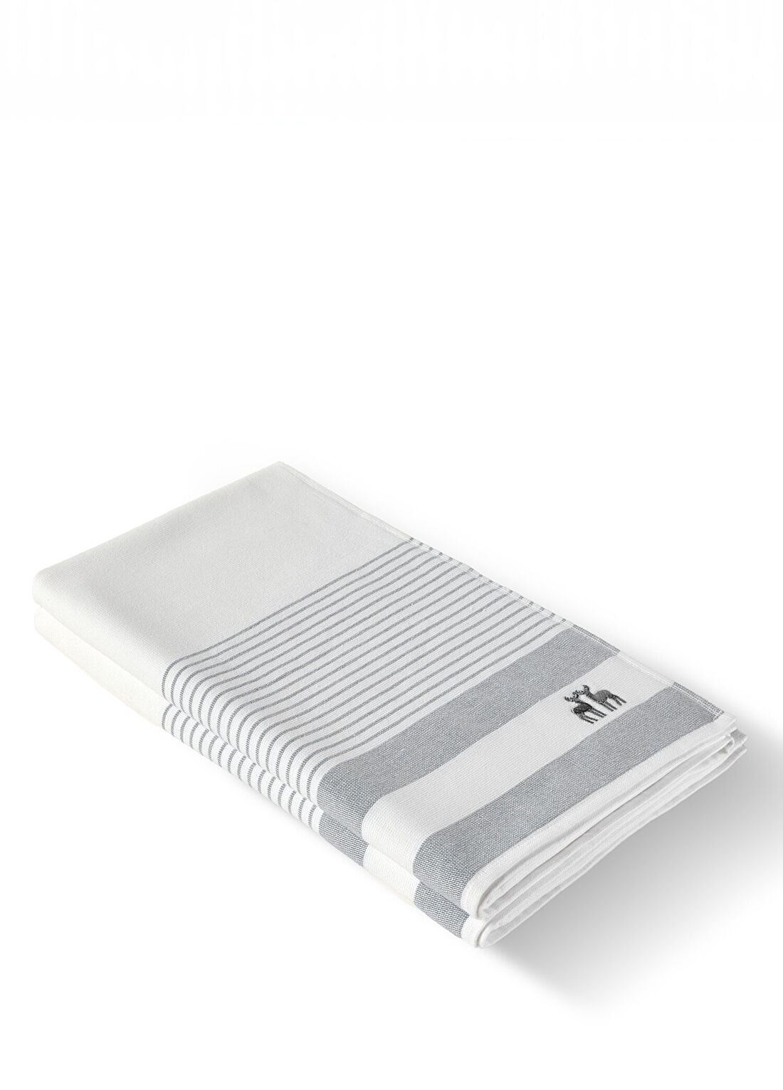 Ren Home Terre Towel Gri Pamuklu Plaj Havlusu 100 x 180 cm