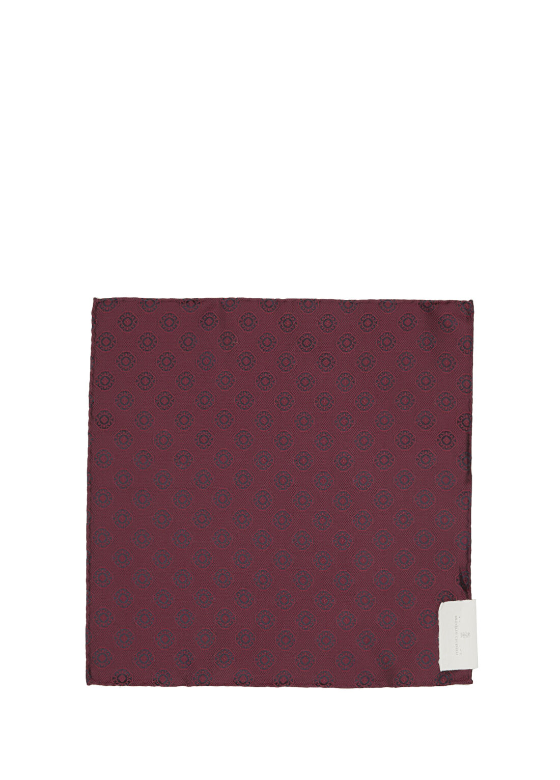 Brunello Cucinelli Bordo İpek Poşet Mendil