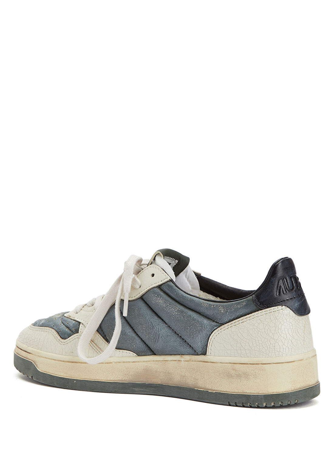 Autry Medalist Sup Yeşil Bej Erkek Deri Sneaker görsel 3