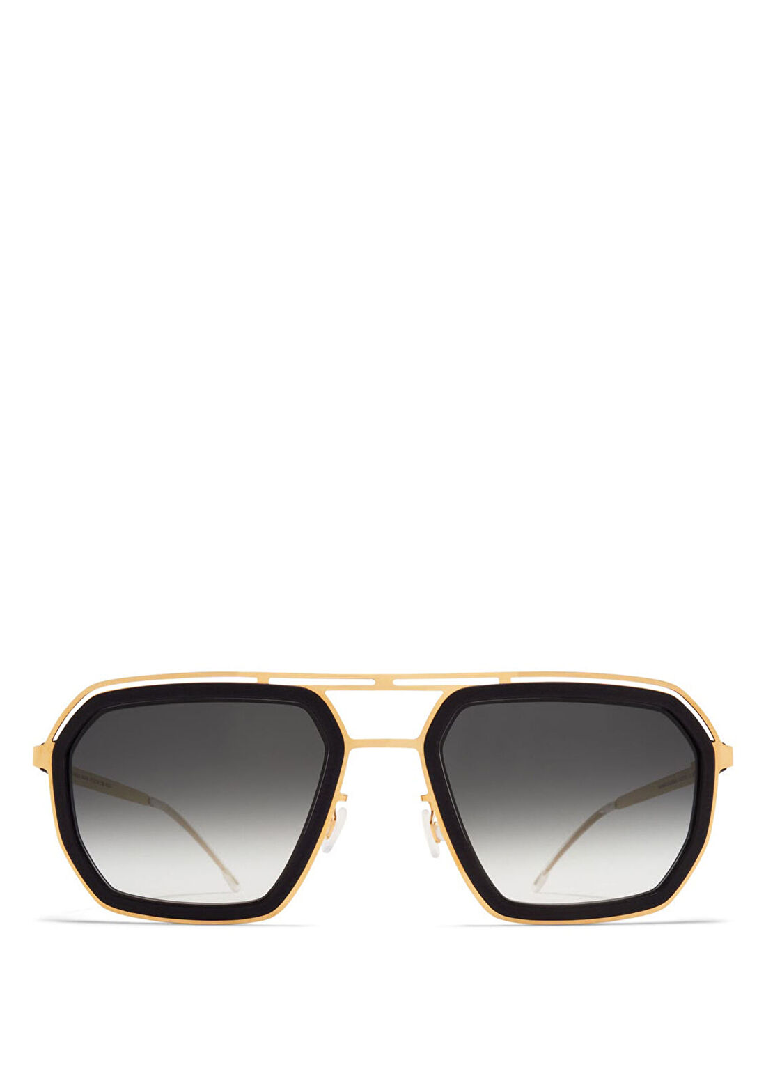 Mykita Mylon Hybrid Mojave Mh7 Pitch Gld Raw Blk Grad Altın Rengi Titanyum Unisex Güneş Gözlüğü