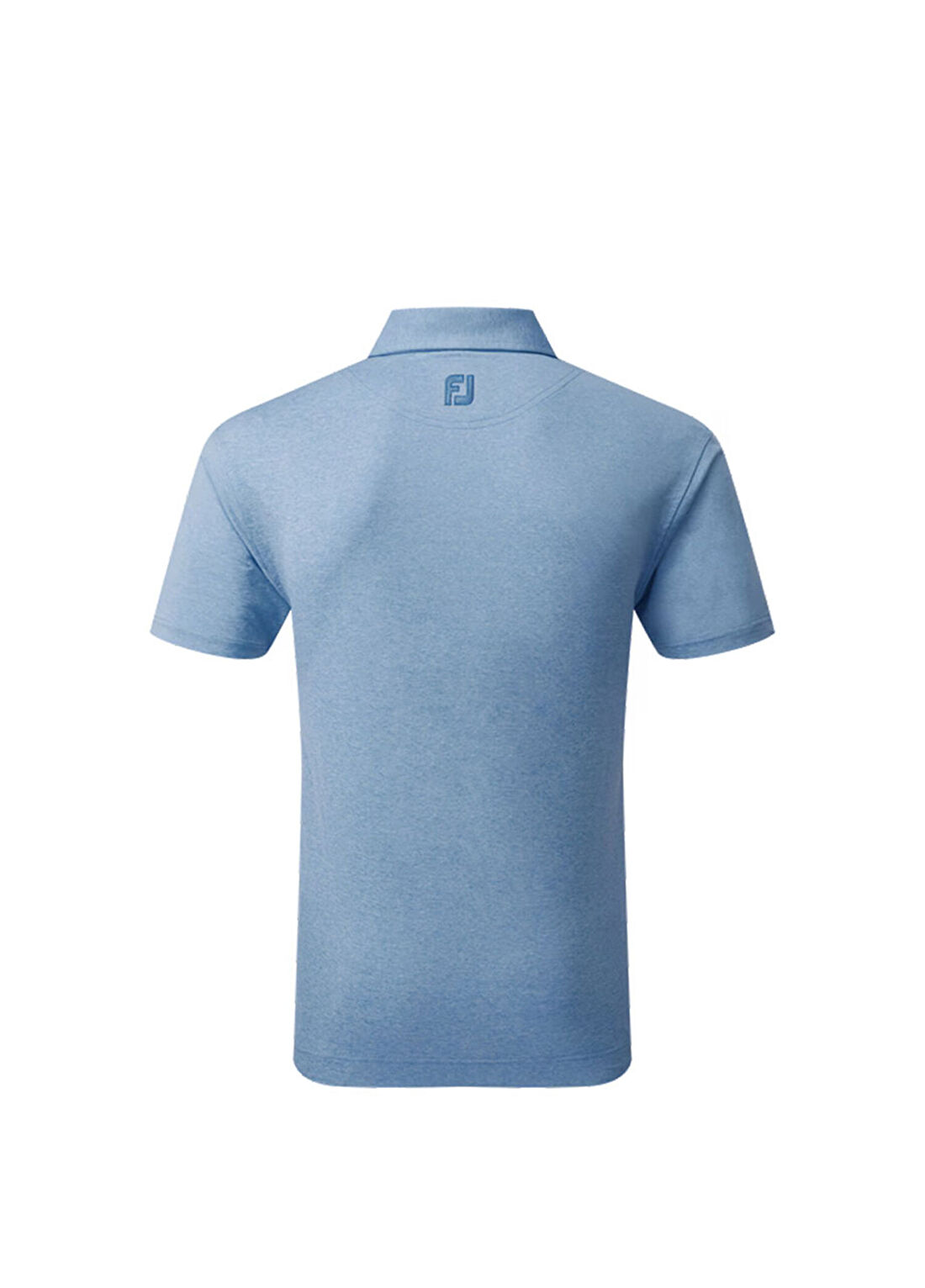 FootJoy Heather Self Cobalt Polo Yaka Kısa Kollu Erkek Golf T-Shirt görsel 2