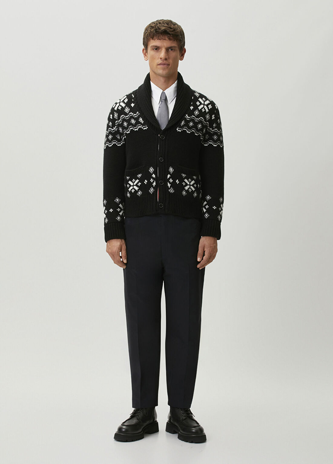Thom Browne Siyah Kaşmir Triko Hırka görsel 2