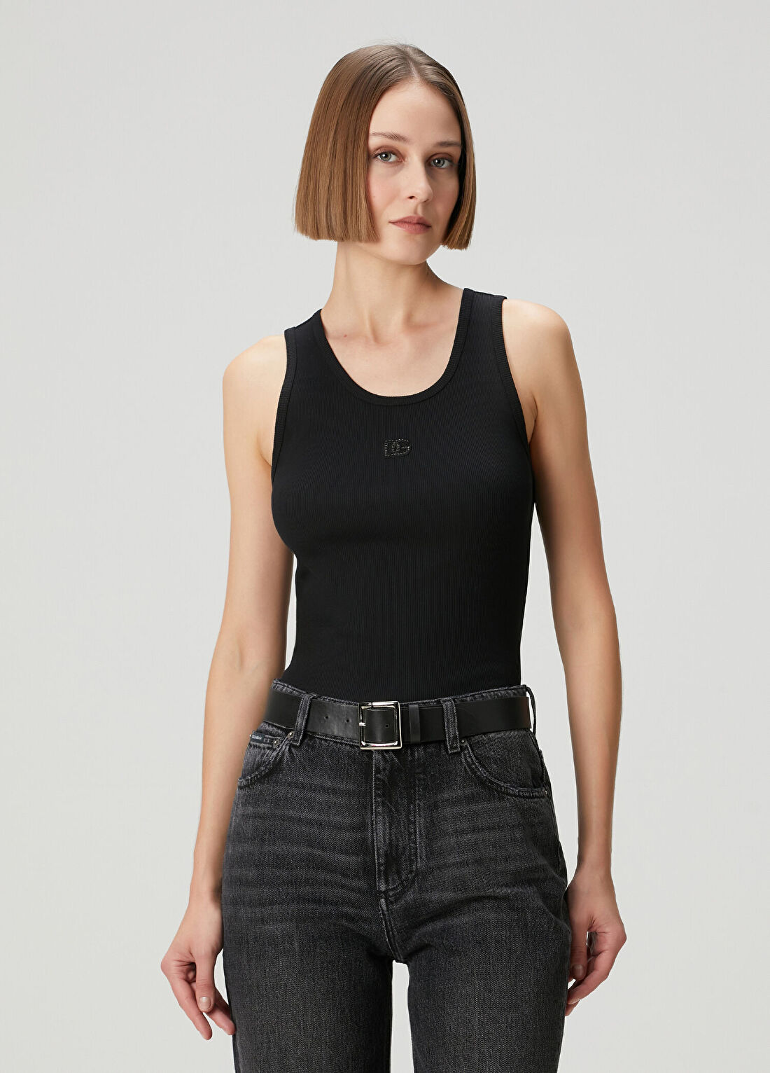 Dolce&Gabbana Siyah Ribli Atlet